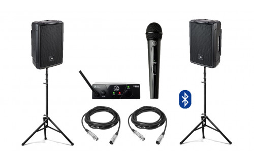 Акустична система JBL IRX108BT Bluetooth + мікрофон 2x200Вт